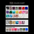 Load image into Gallery viewer, An image with color swatches of the available latex colors for Syren Latex garments.
