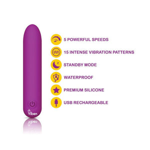 Bombshell Mighty Rechargeable Bullet Vibe Purple