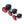 Load image into Gallery viewer, The 3 butt plugs from the Heart Anal Trainer Kit are arranged from smallest to largest against a blank background. They are made of black silicone and are tapered with thin necks and wide heart-shaped bases. They have a heart-shaped red gem on the bases.
