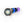 Load image into Gallery viewer, The Dichroic Bulb of the Rainbow Bubble Glass Dildo is shown against a blank background. The bulb appears to be black with tiny fleck of color scattered throughout.
