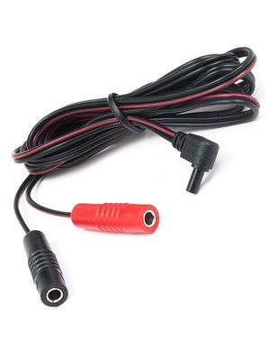 The 4mm Female Banana Plug Junction Mystim Adapter Wire is shown coiled up against a blank background.
